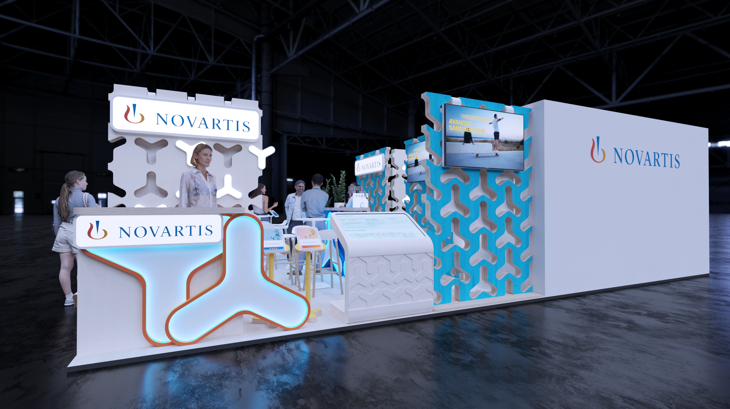 Novartis. Modular exhibition stand, 72 sq.m.-5