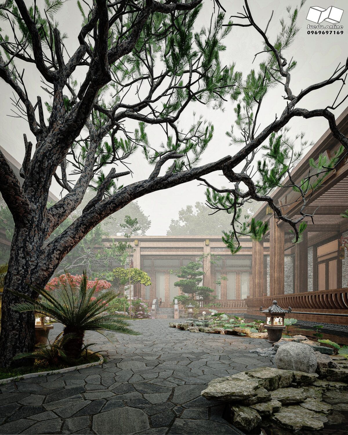 免费的SketchUp花园外部模型丨Phan Thuc-11