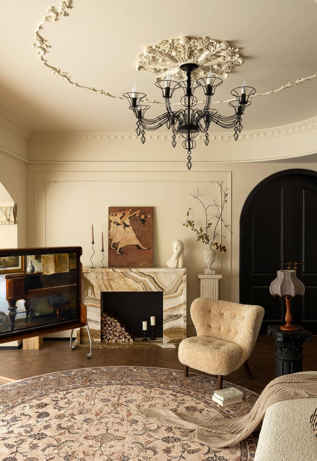 锦江悦府·法式复古风·平衡结构与精致优雅-7