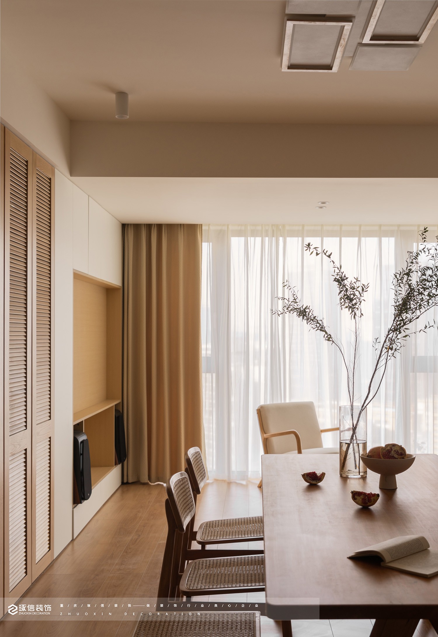 100 平旧房改造日式温馨家丨琢信装饰-18