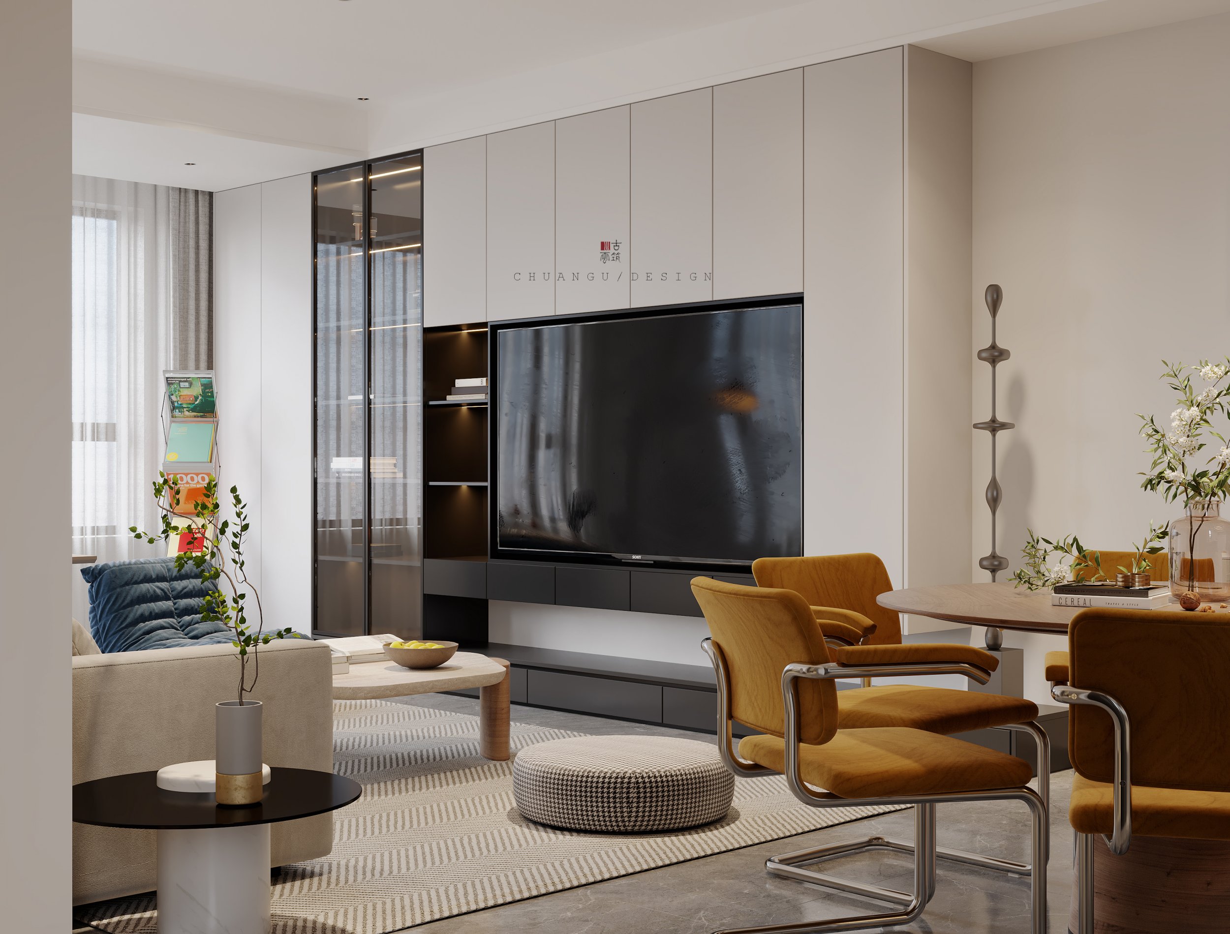 川古云筑丨145 复式现代无主灯案例作品丨中国郑州丨川古云筑空间设计-11