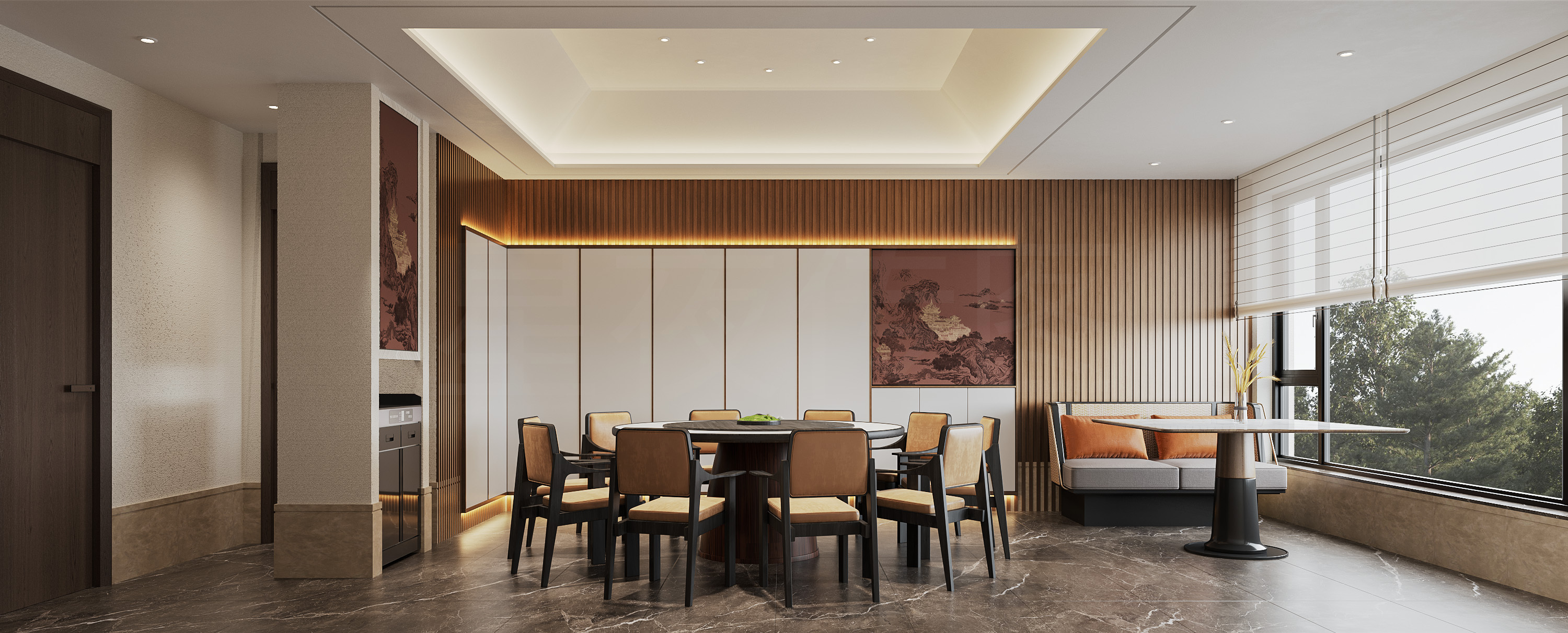 诧寂式 餐厅每个空间都彰显文艺的气息-6