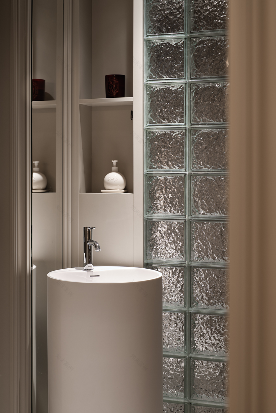 法式复古清新浪漫舒适自然风住宅设计丨中国上海丨上海示觉室内设计事务所-47