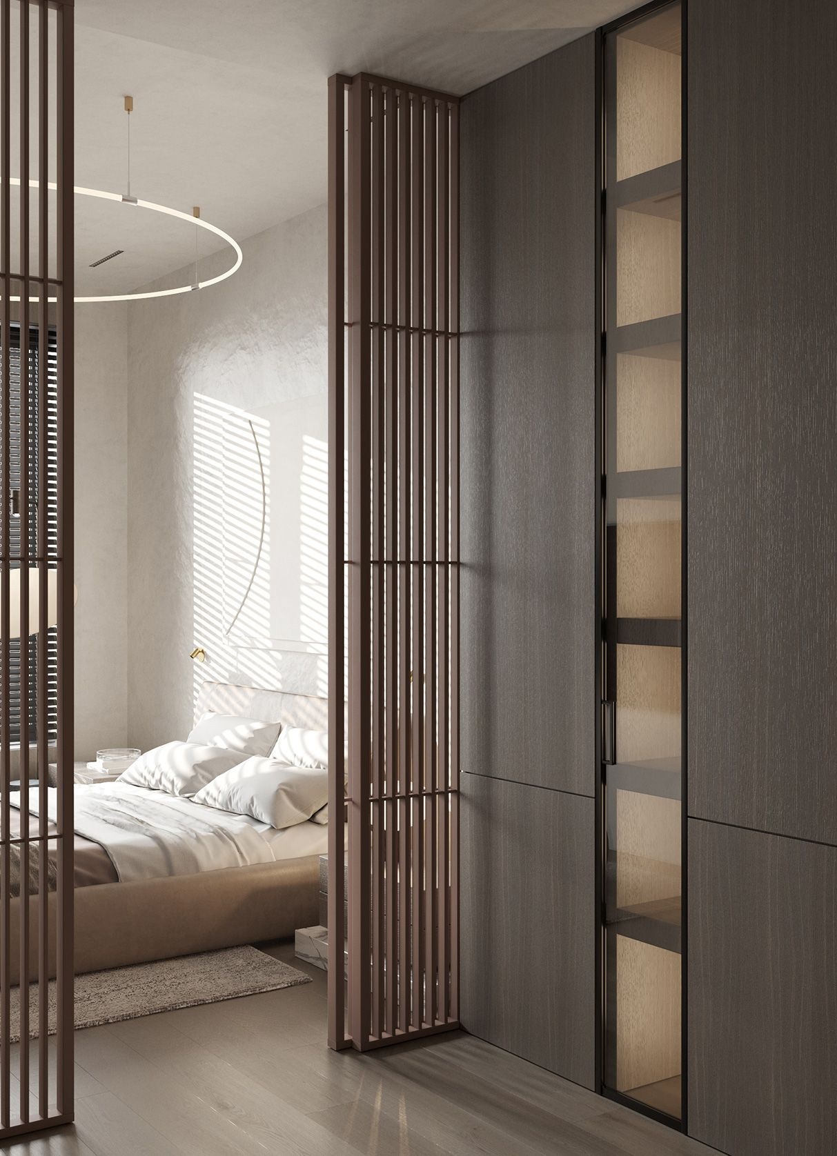 87㎡灰木+黄铜 既温暖又优雅！-15