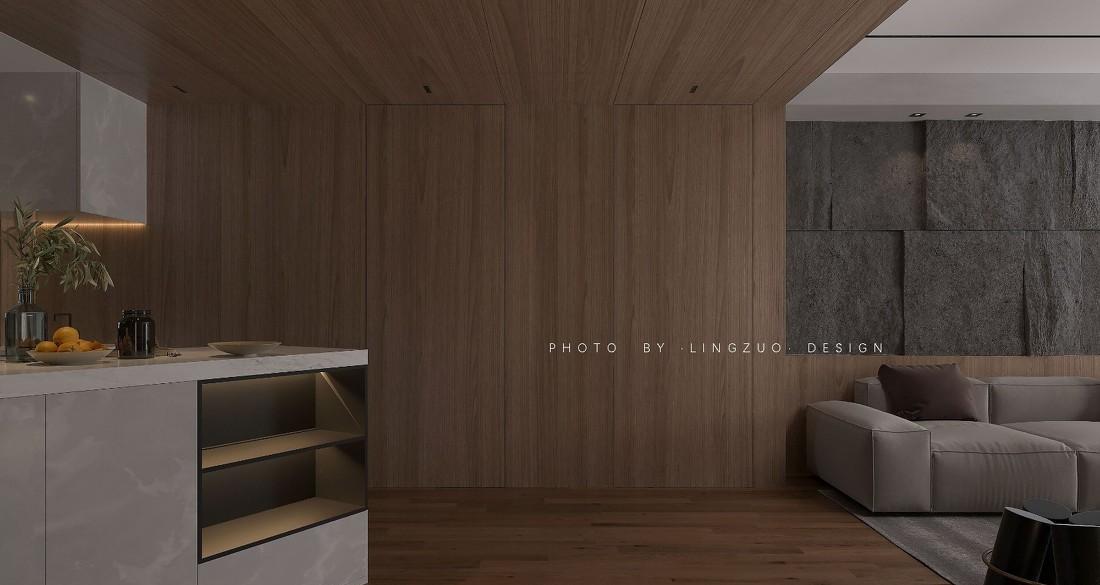 温润木质空间,开放式餐厨,艺术气息主卧——红与蓝的纯粹生活-4