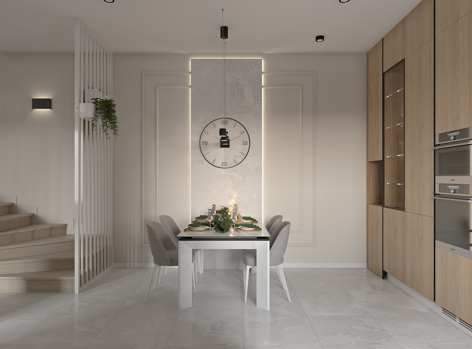 Современный интерьер с элементами эко стиля-2