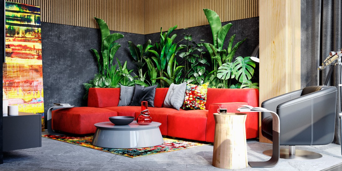 乌克兰 116㎡惊艳红色时尚美宅-3