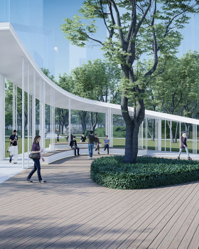 南湖公园景观SU模型