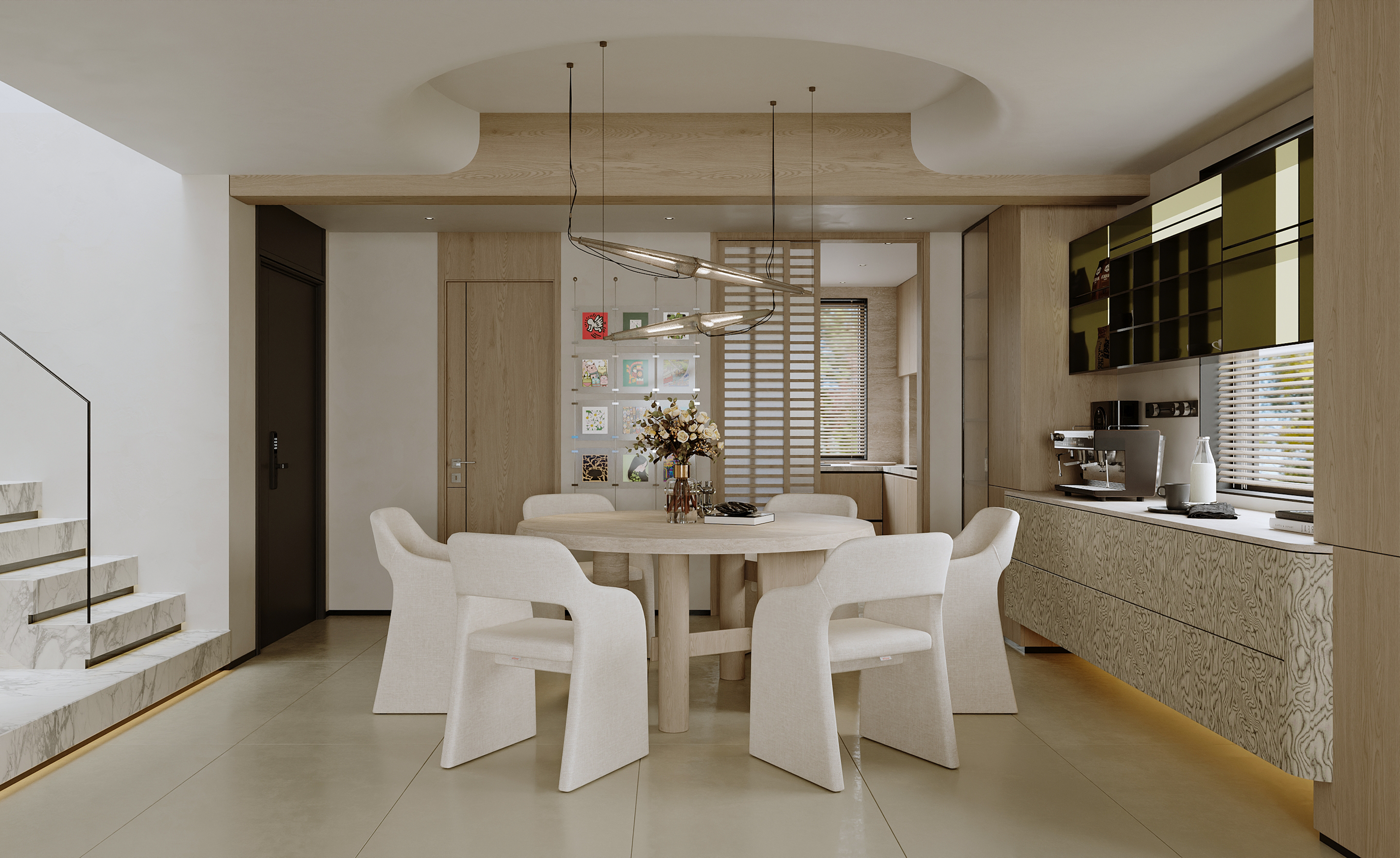 武汉  五矿澜悦云玺147㎡  原木风效果表现-6