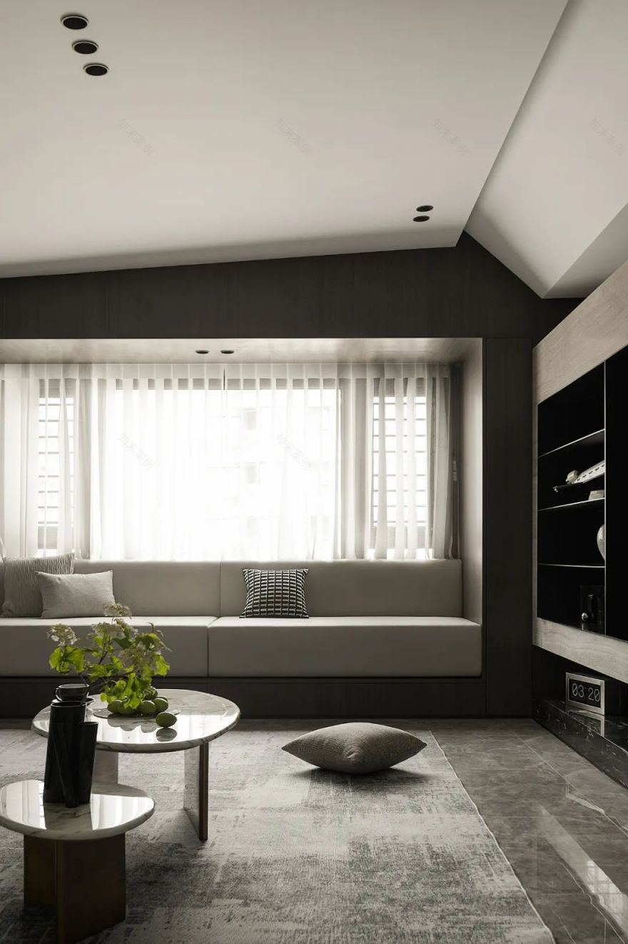 谁来了都说我家拉高了全小区颜值!180㎡大平层精装爆改,气质私宅就该这么装~-2