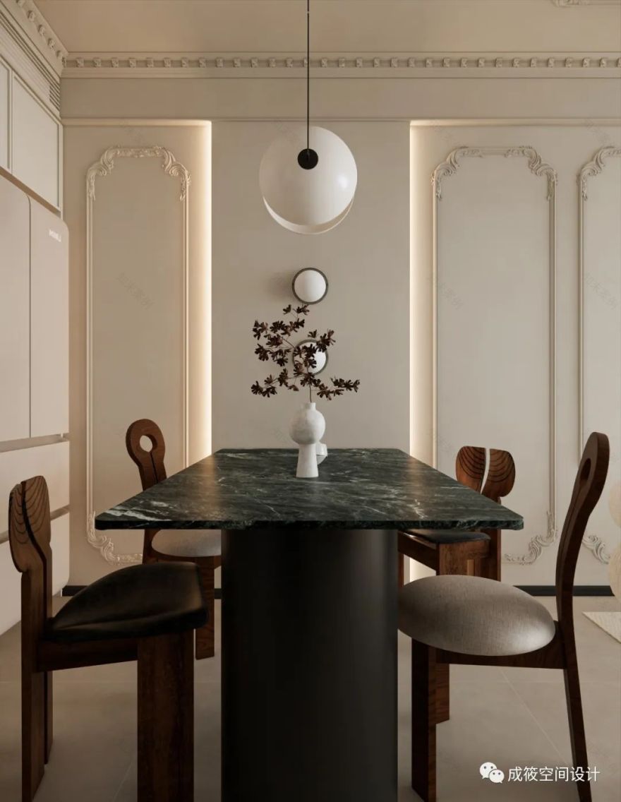 奶油色调的中古法式浪漫之家丨中国上海丨成筱设计-33