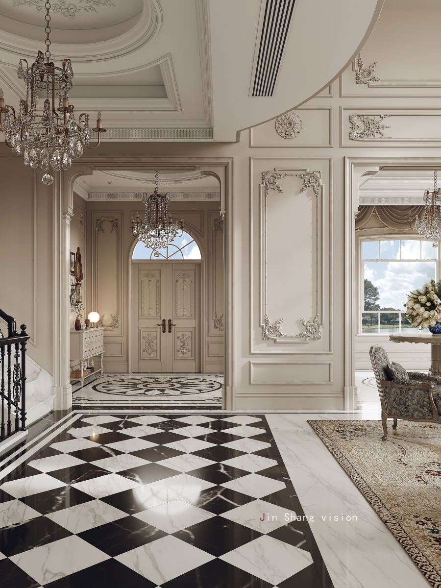 1000m²大宅 复古法式别墅豪宅 老板们看了都喜欢-9