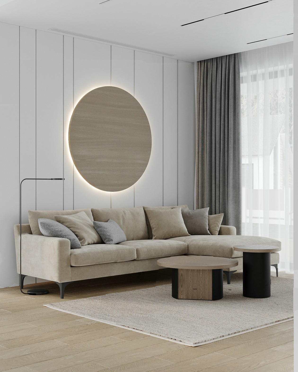 乌克兰 255㎡浅色系住宅设计-0