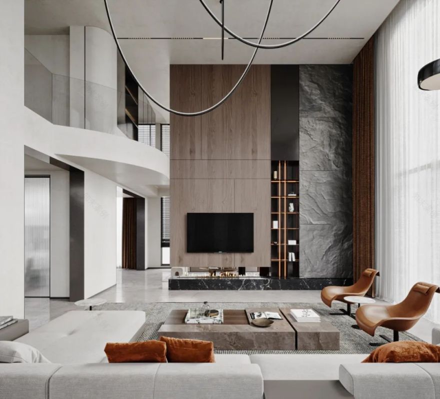 1600㎡意式简约独栋别墅,把生活过成“纪录片”,格调与奢华全都要-11