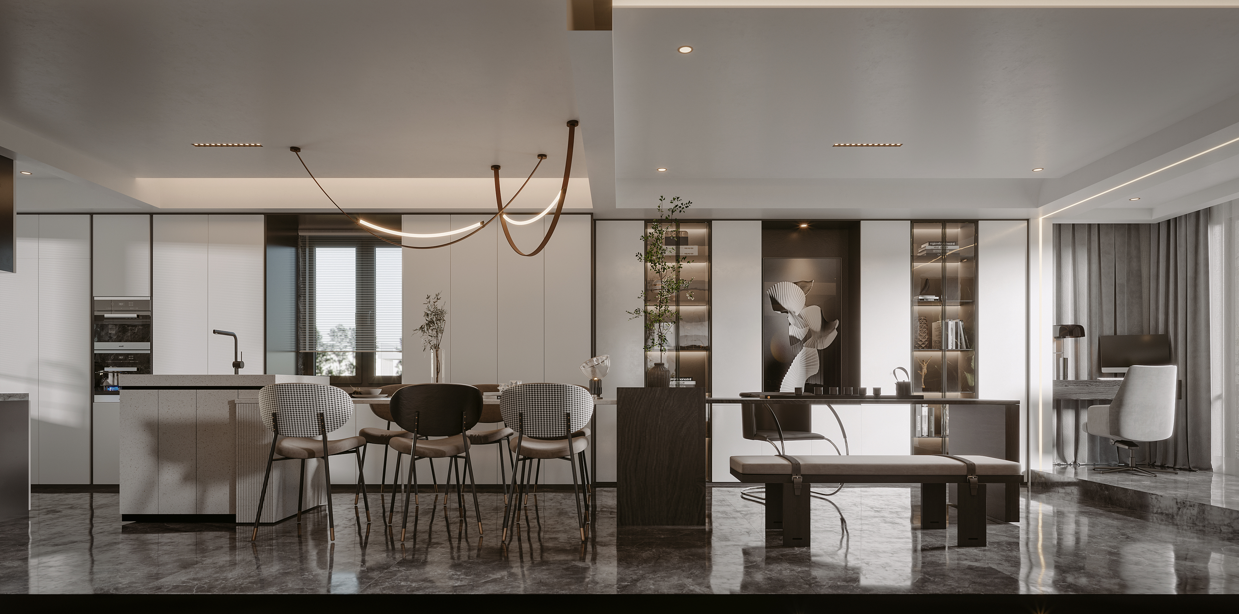 现代风格室内设计，3Dmax 技术打造完美空间-3