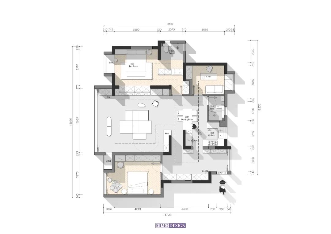 150㎡拆迁安置房变身高级极简风住宅丨中国泰州丨MIMODesign-361