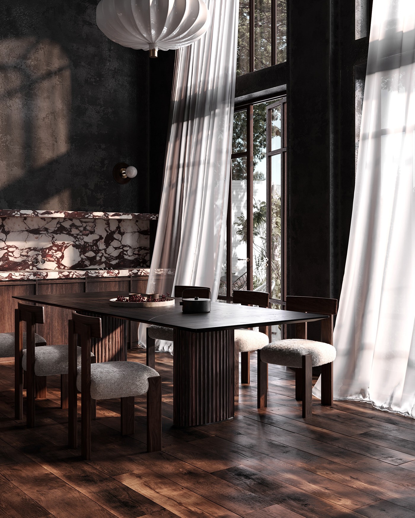 Julia Artukh“深色别墅”概念设计项目-2