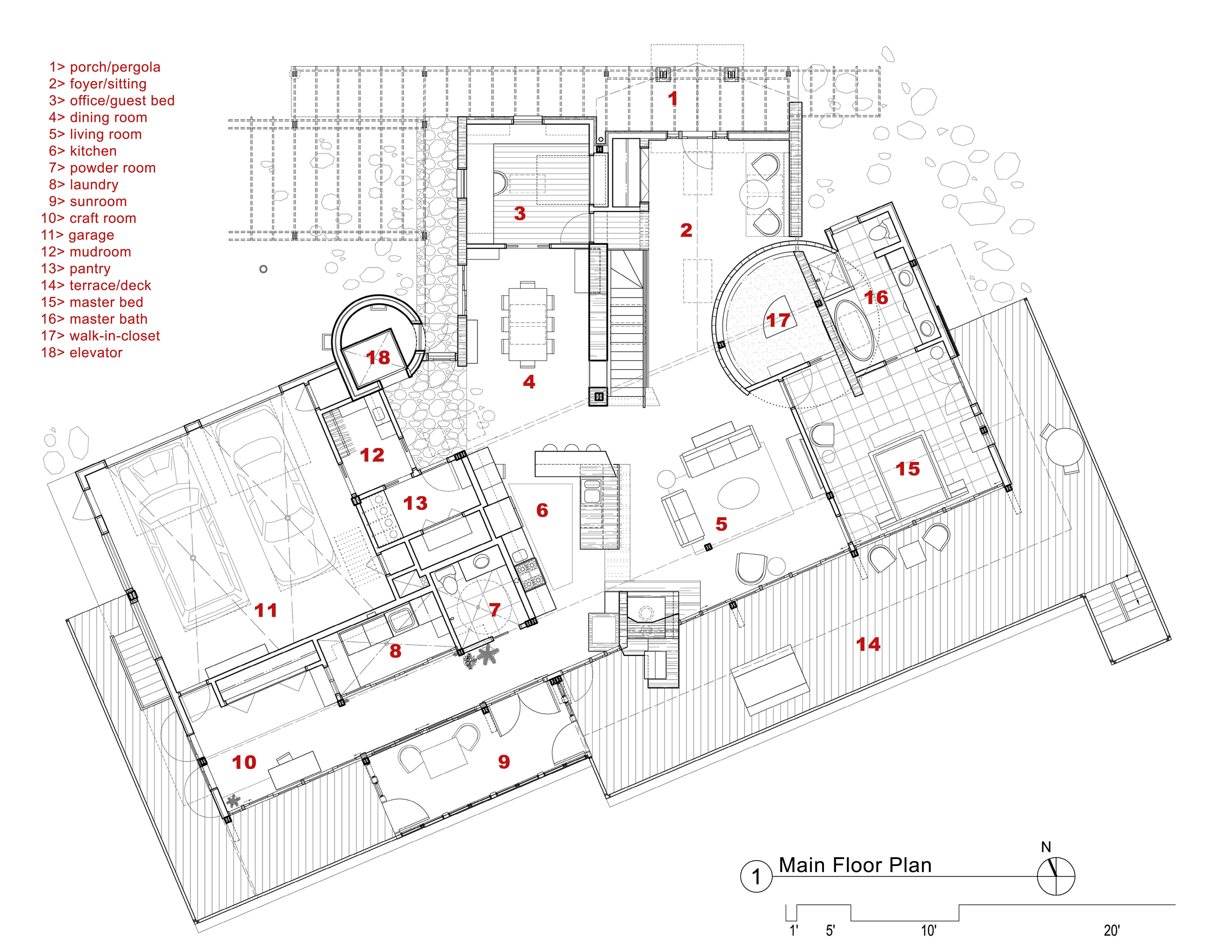 明尼苏达州北部现代农场风格退休宅-5