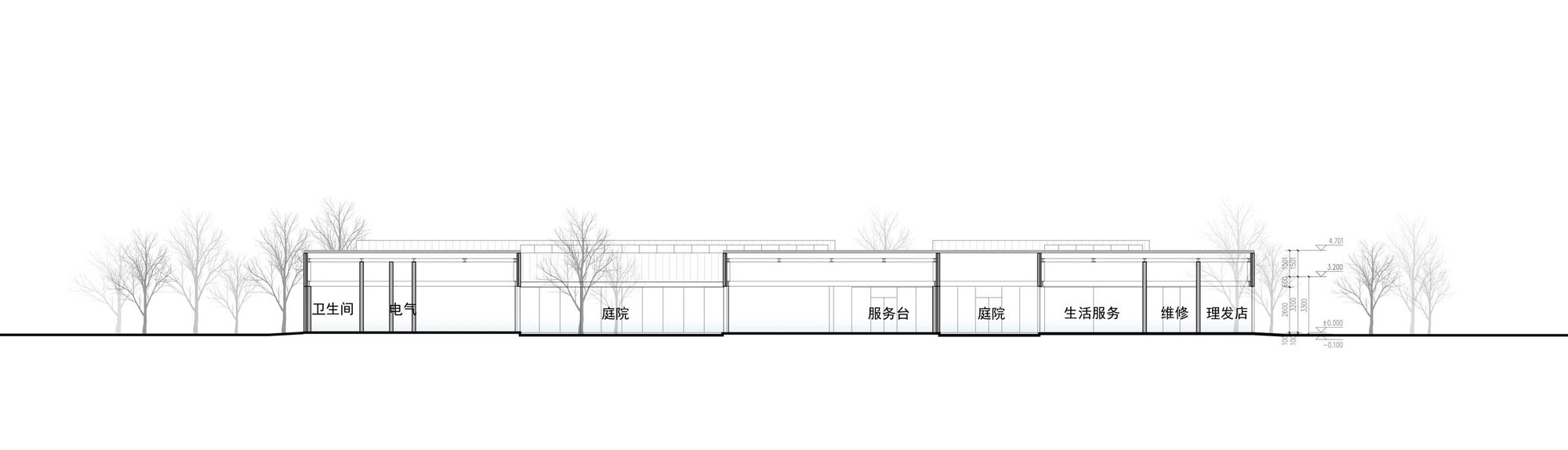 大屋顶下的庭院市场丨中国北京丨BIAD-55