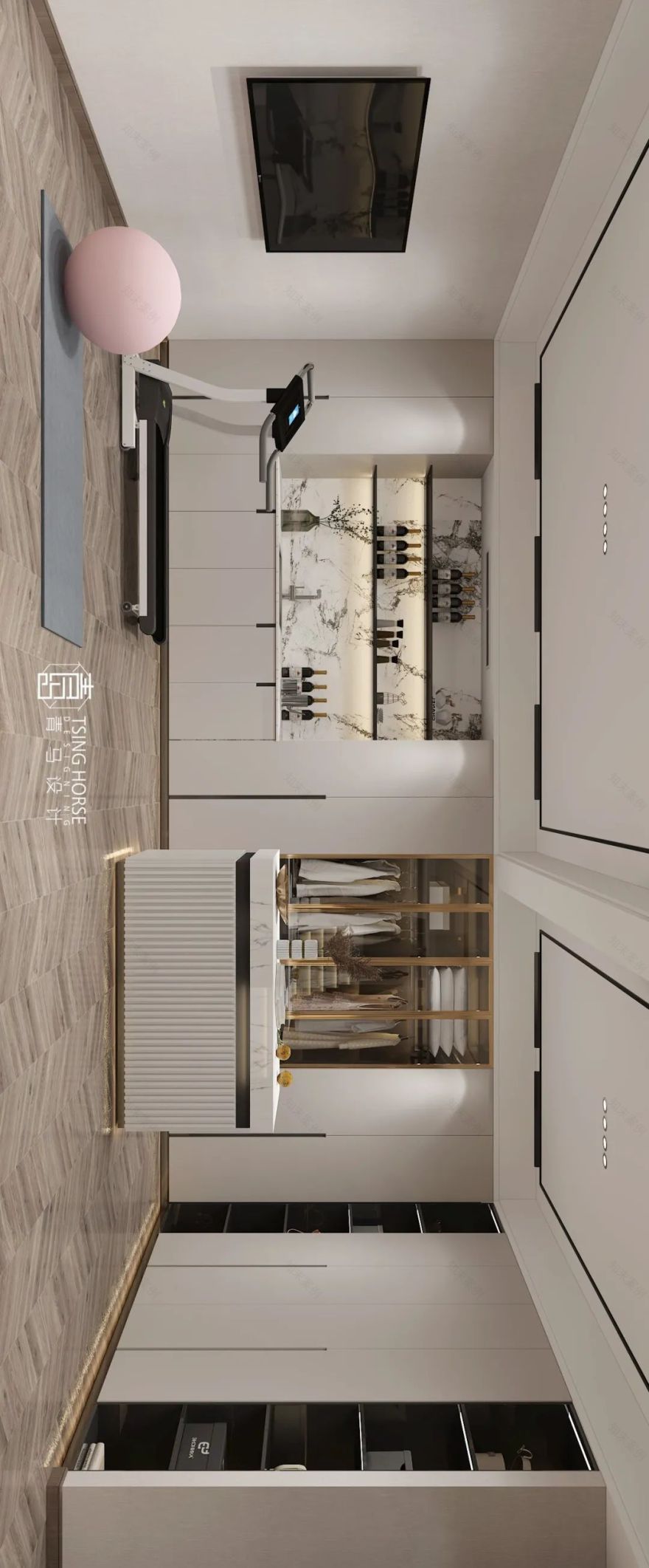 科为城墅·现代轻奢下叠设计丨青马别墅设计-79