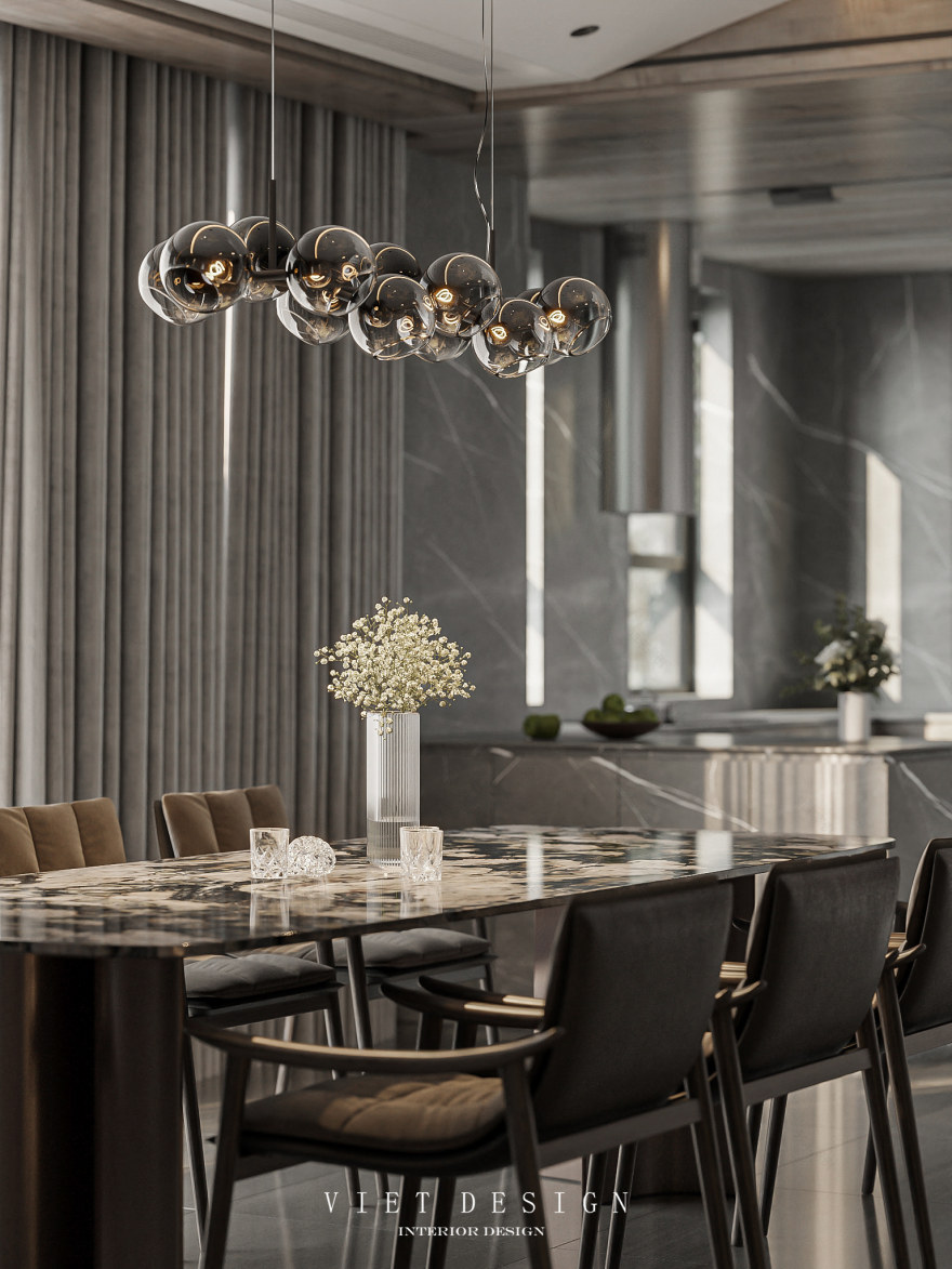 脉纹别墅丨VIET Design-25