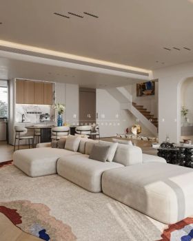 融创揽月府280㎡叠墅空间设计丨吕高飞设计团队