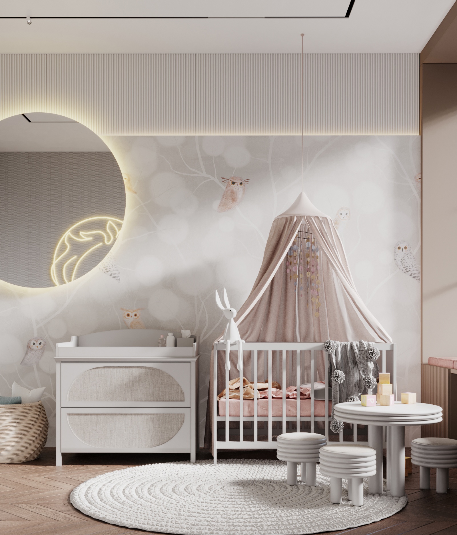 高级灰+橙色住宅设计-10