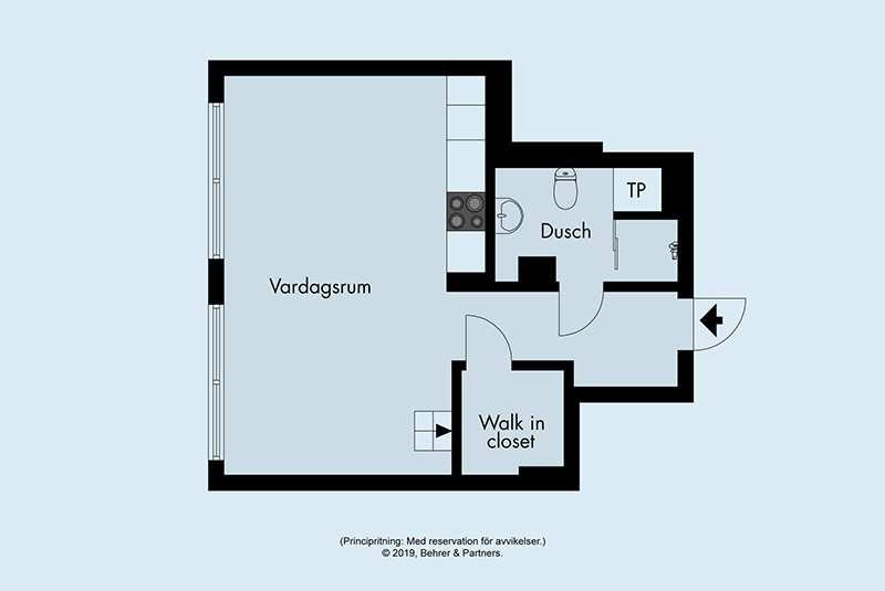 斯德哥尔摩 43 平米开放式公寓，设计巧藏卧室-15