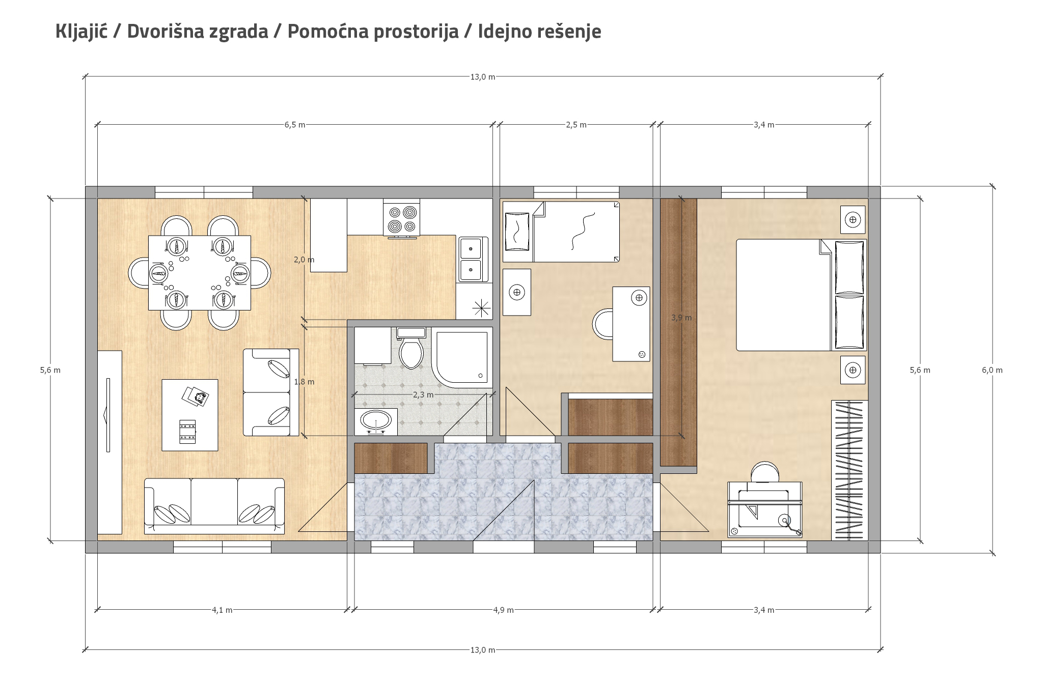 Kljajić - Idejno rešenje porodične kuće-6