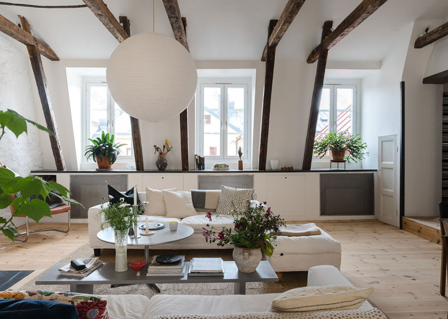 斯德哥尔摩乡村风格顶层公寓-10
