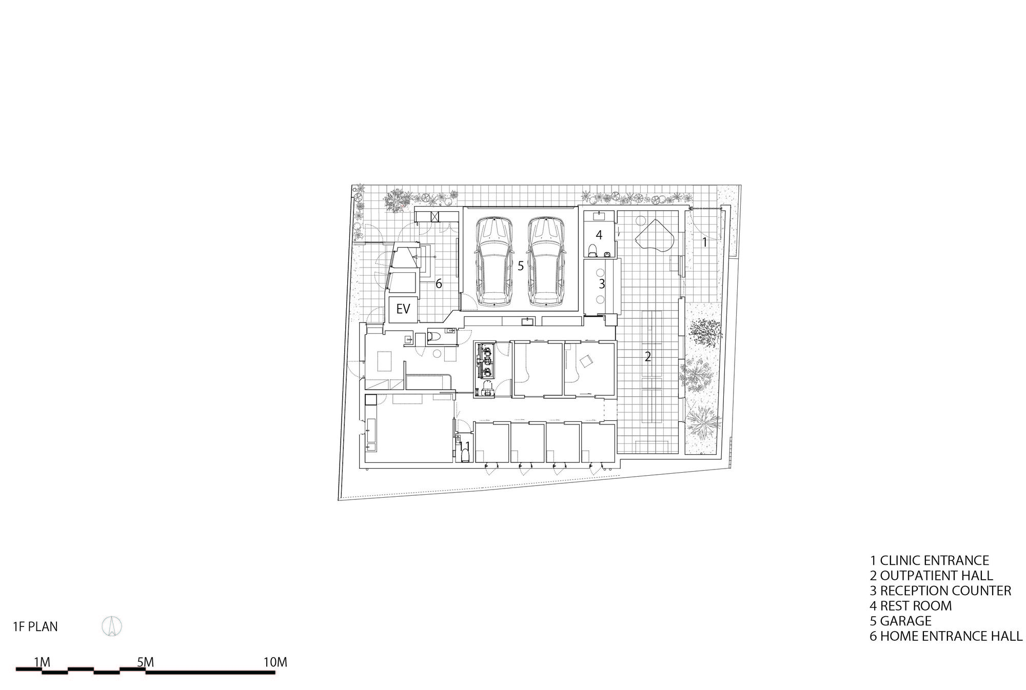 天空洞穴屋和诊所丨日本东京丨IKAWAYA Architects-14