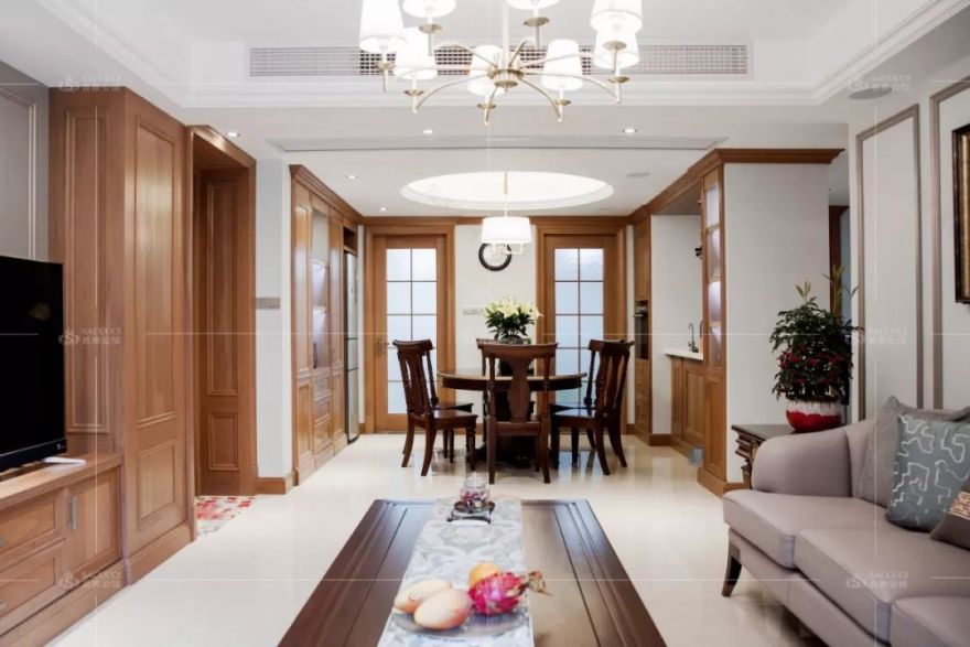 南通博园岚郡原木家居设计,打造自然舒适生活空间-34