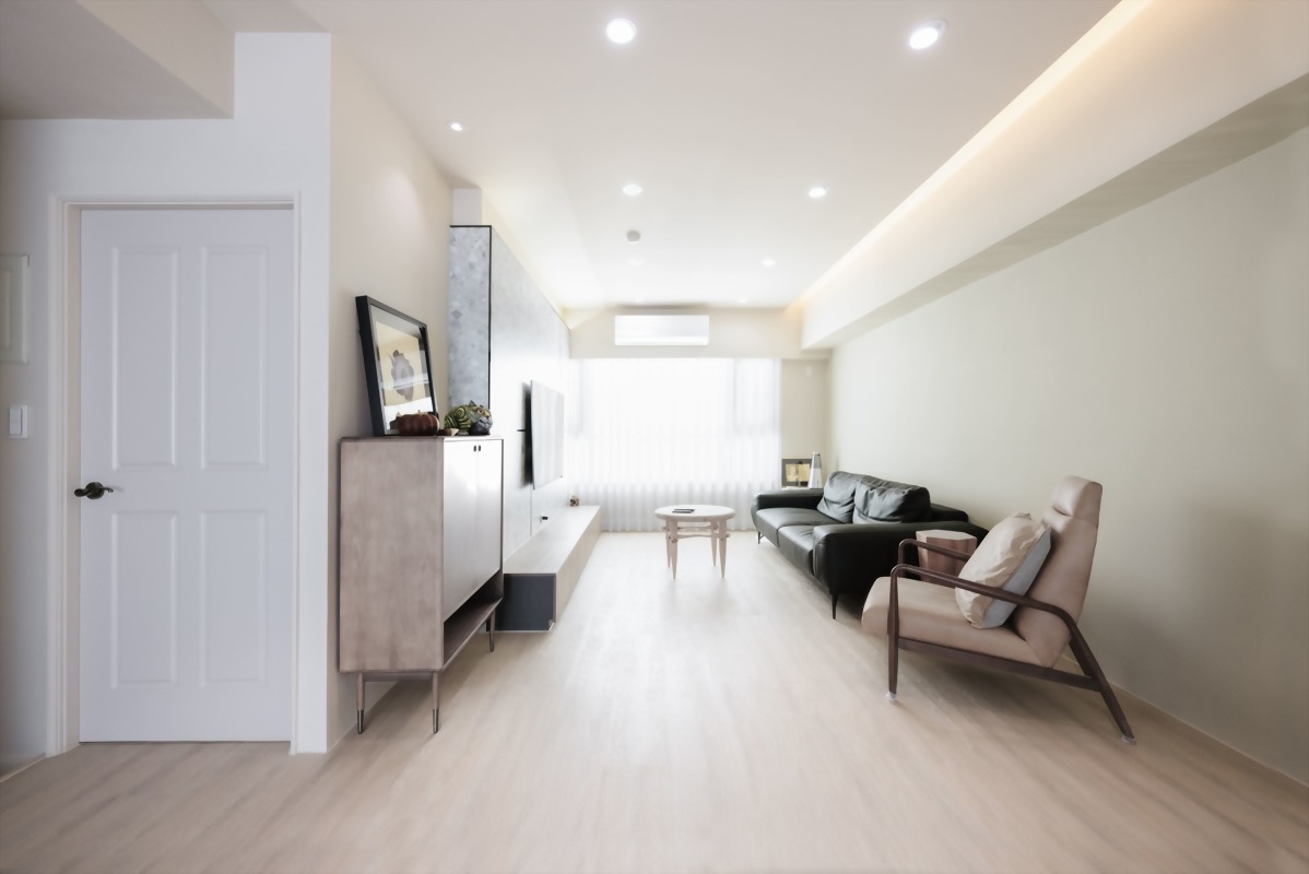 藝術大街  20年老屋翻新簡約明亮丨藝瓦高雄室內空間設計-0