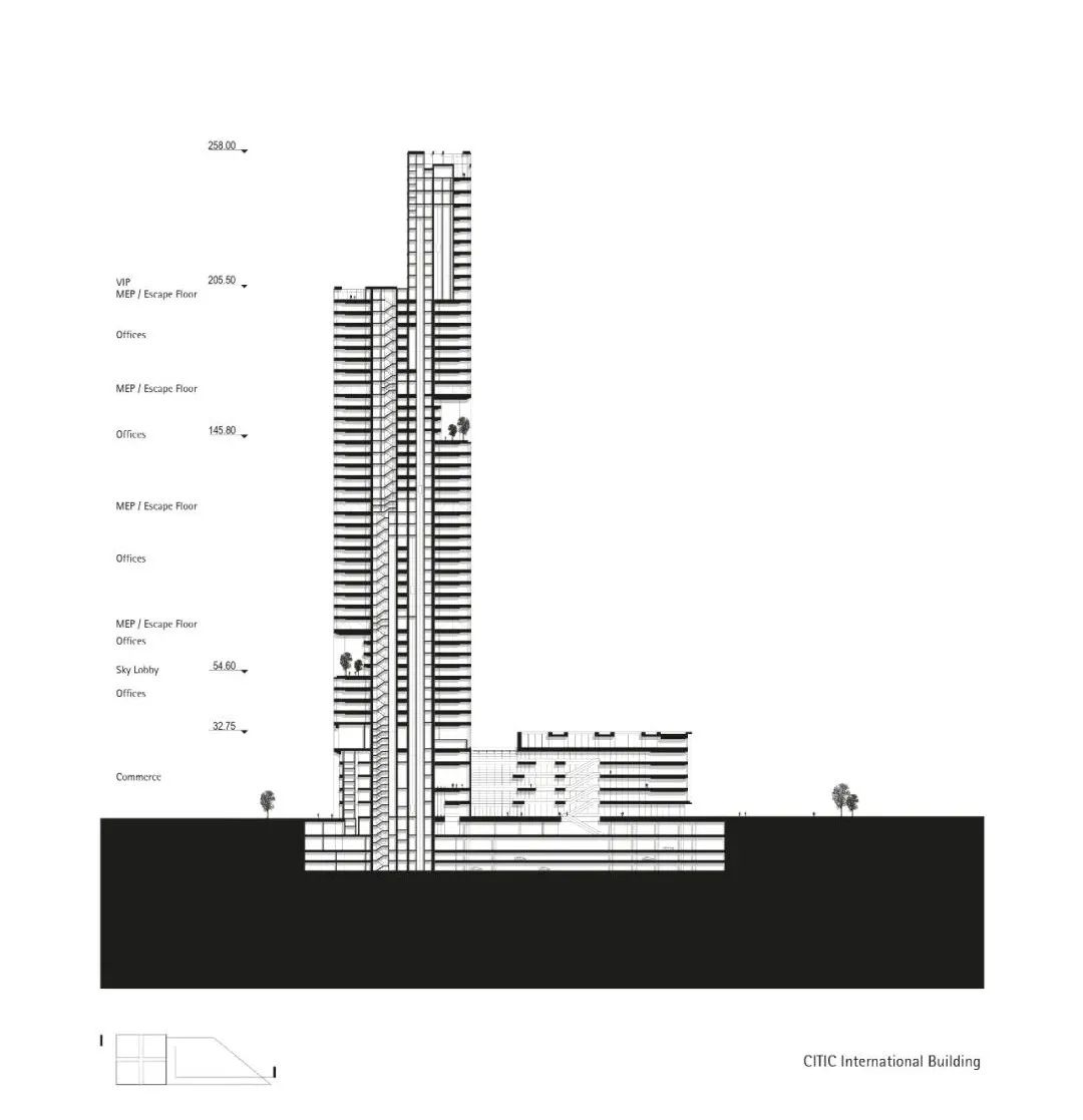 gmp新作|深圳中信国际大厦——都市核心的高层建筑群-127