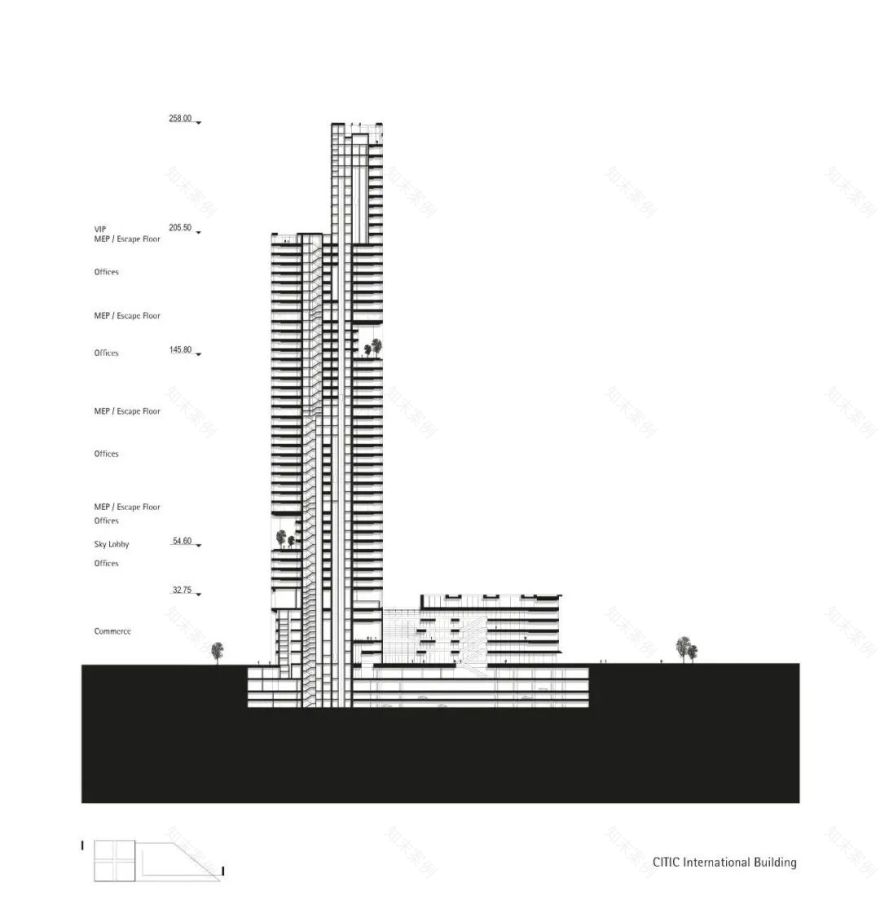 gmp新作|深圳中信国际大厦——都市核心的高层建筑群-127