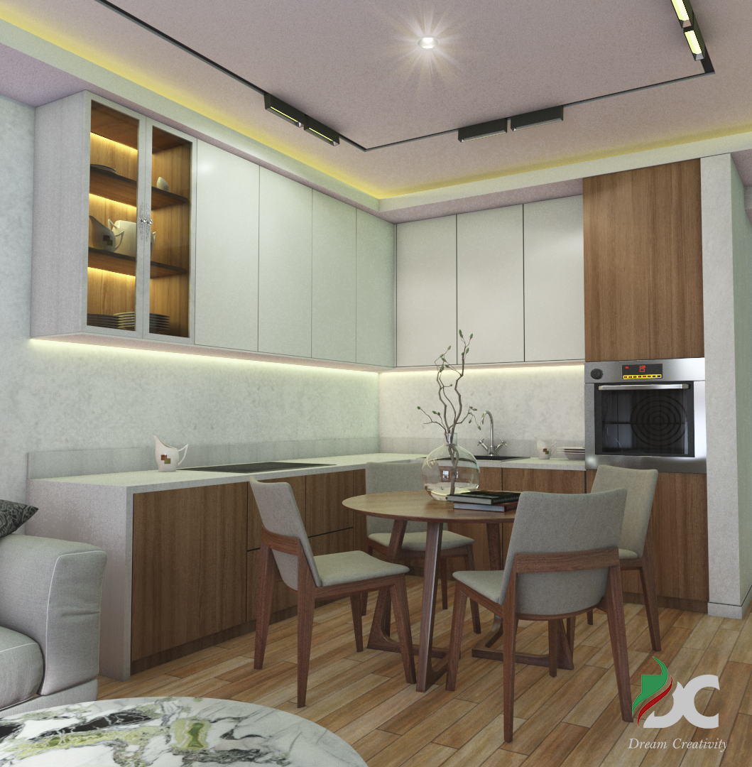 Kitchen with Living Room-3