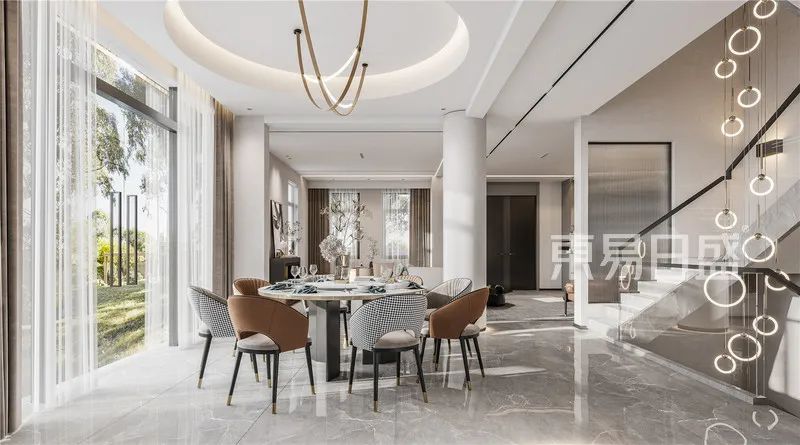 【首发】于凯作品：夏日午后 | 嘉盛龙庭450㎡现代简约风格别墅装修-35