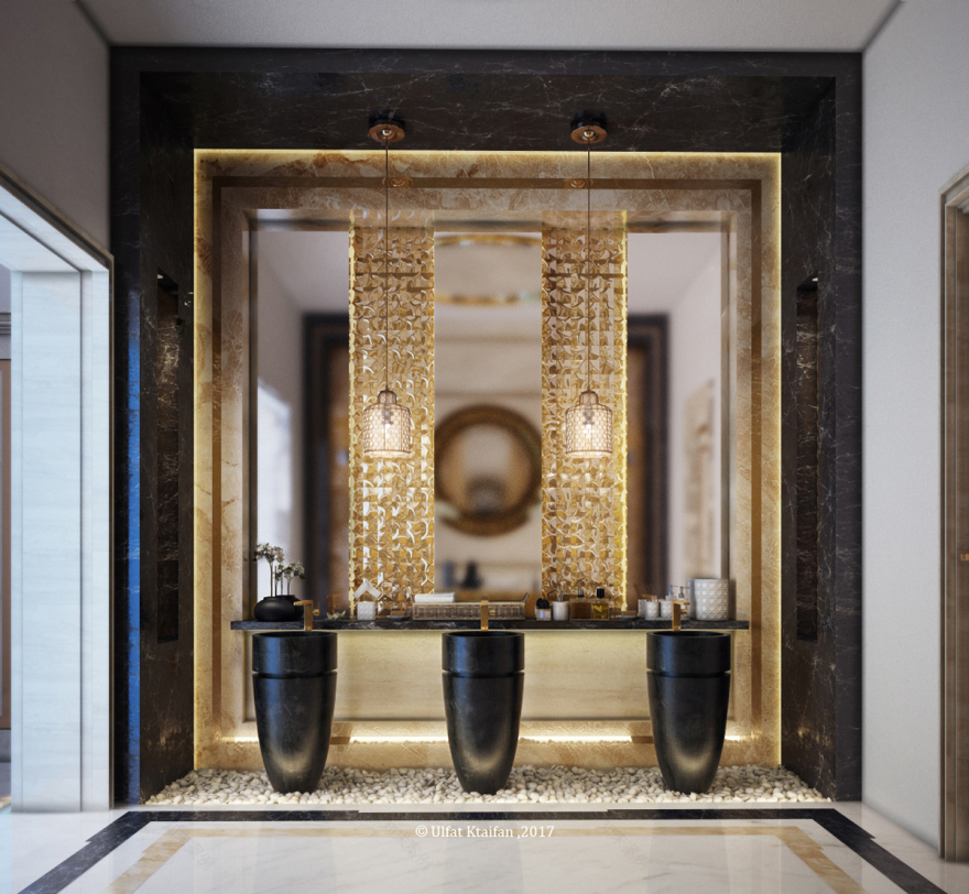 黑金奢华,意大利大理石与 Onyx 石的浪漫邂逅-9