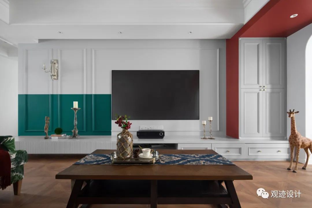 湖南长沙 158㎡复古美式家居,浪漫艺术与生活的交融-46