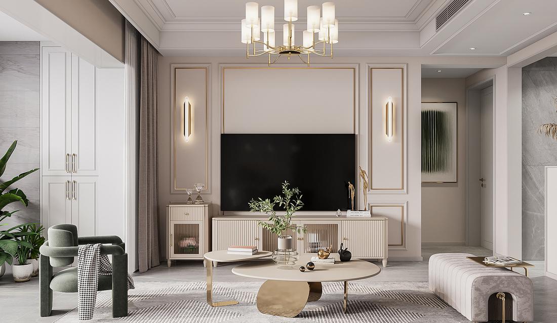 伊丽莎白轻美式浪漫家居设计-3