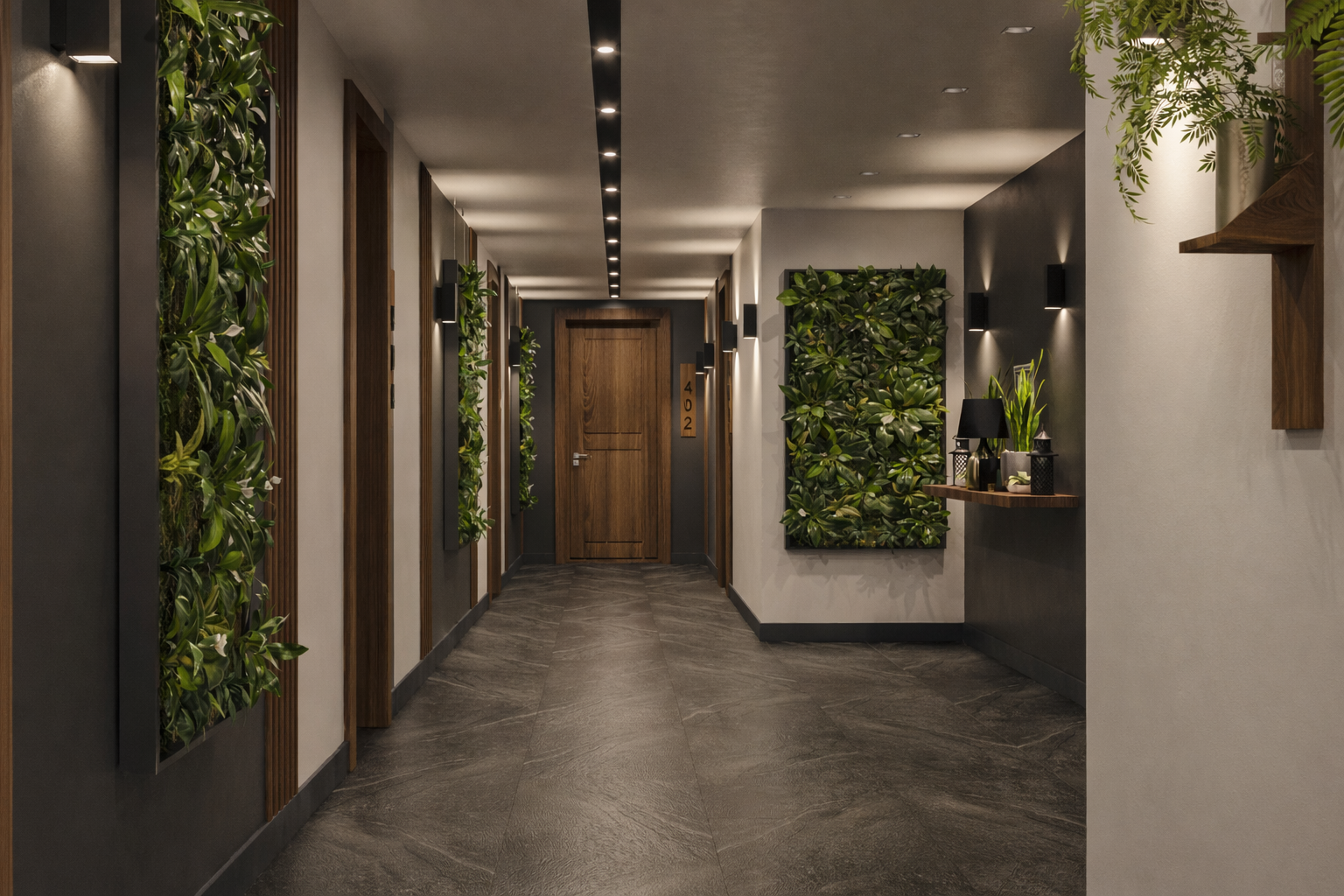 Antarayin Residence: Hallway Design & Execution-2