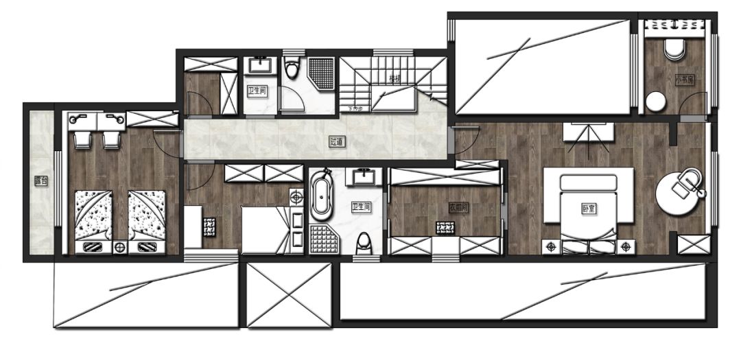 【我的梦】中央香榭别墅下叠全案设计！-148