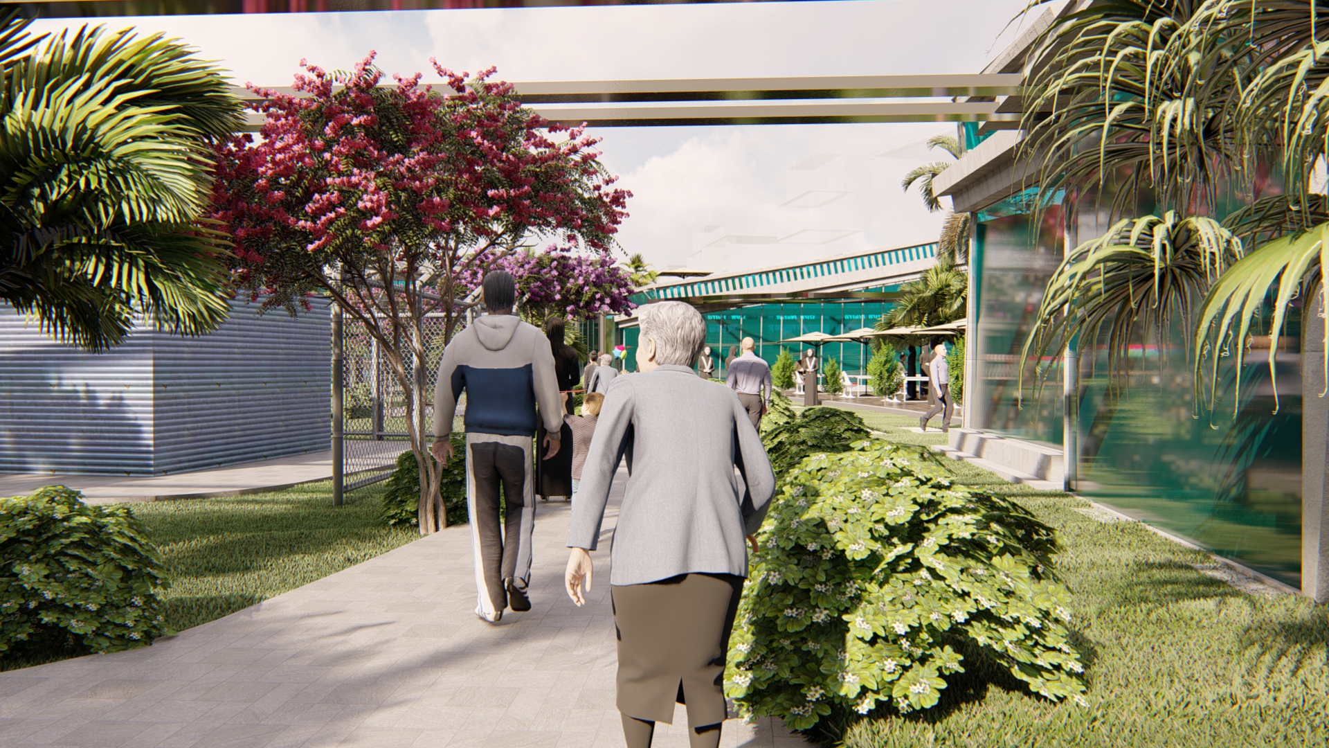 food court , shops & bank design-44