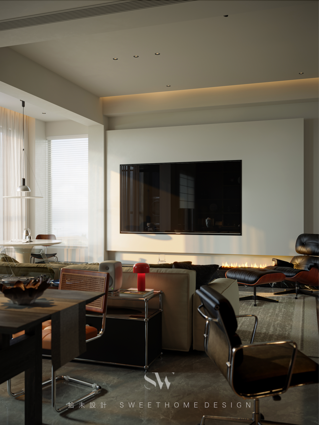 SW DESIGN  |  150㎡双人居所，邂逅现代中古的时光叠影-17