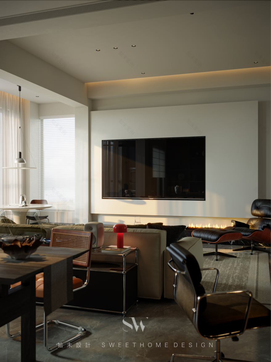 SW DESIGN | 150㎡双人居所,邂逅现代中古的时光叠影-17