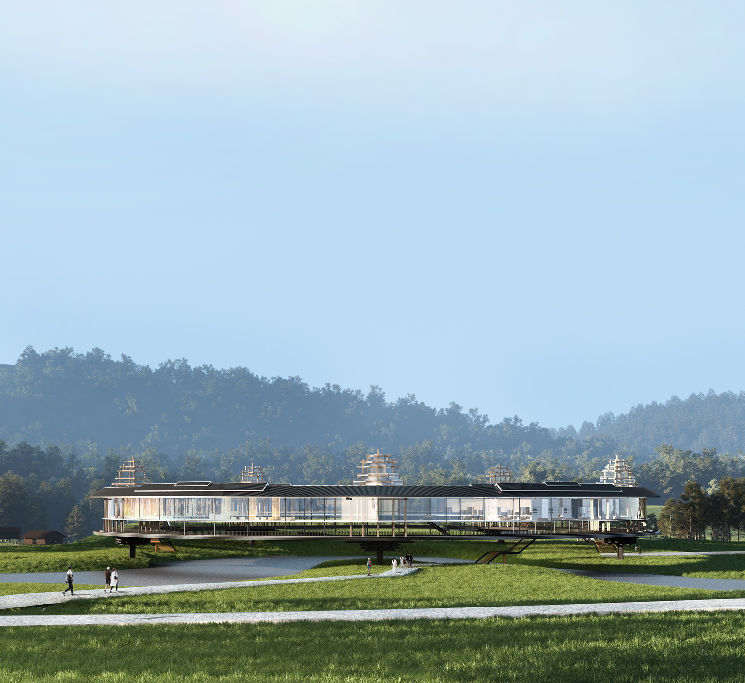 风雨环屋·三江县洲北村文化综合体设计方案丨中国广西丨外行建筑-3