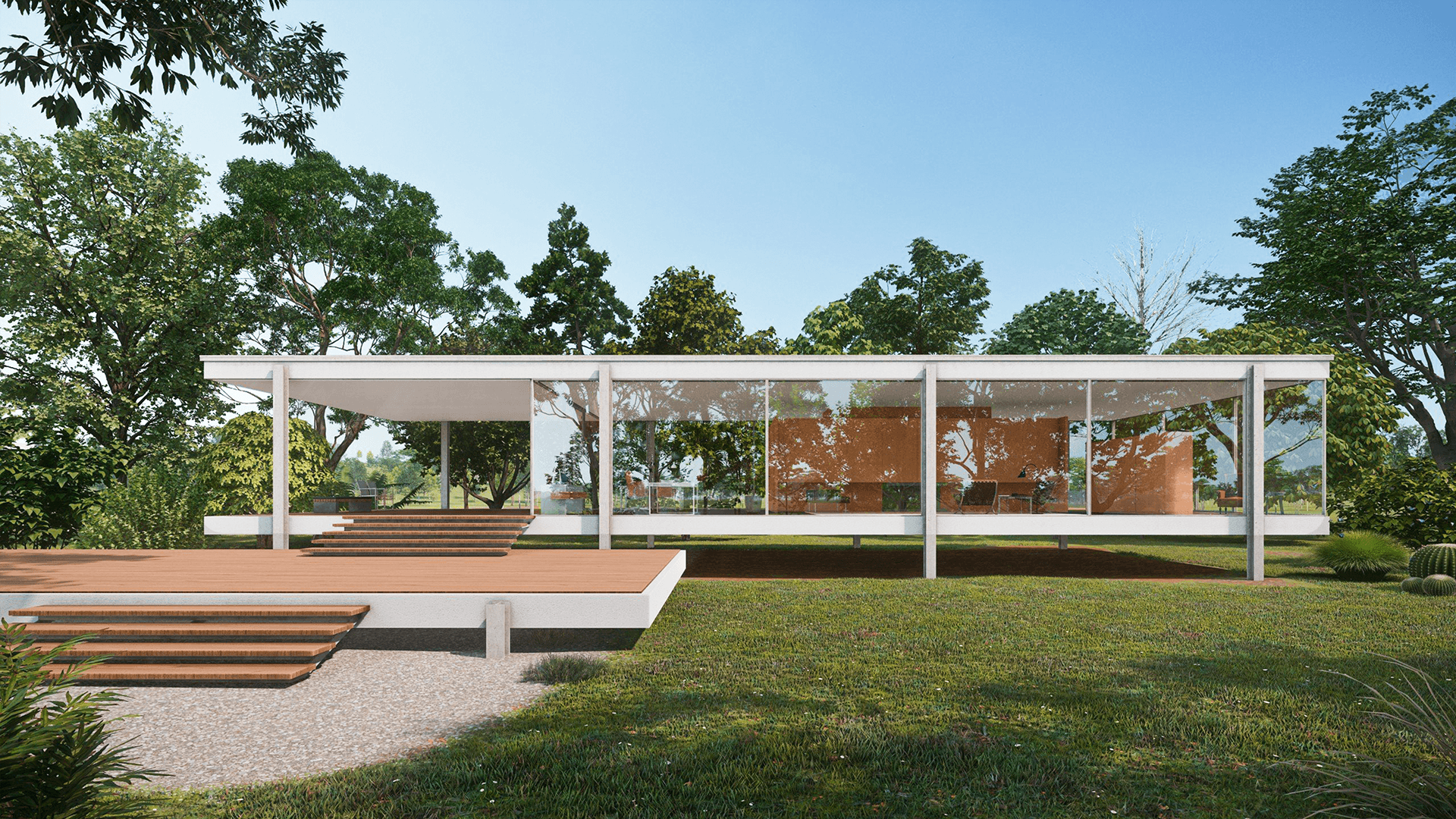 FARNWORTH HOUSE 渲染图丨Lumion 课程学生-24