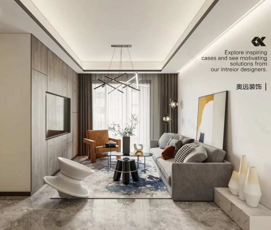 浙江嘉善海上风华轻奢混搭风住宅设计-20