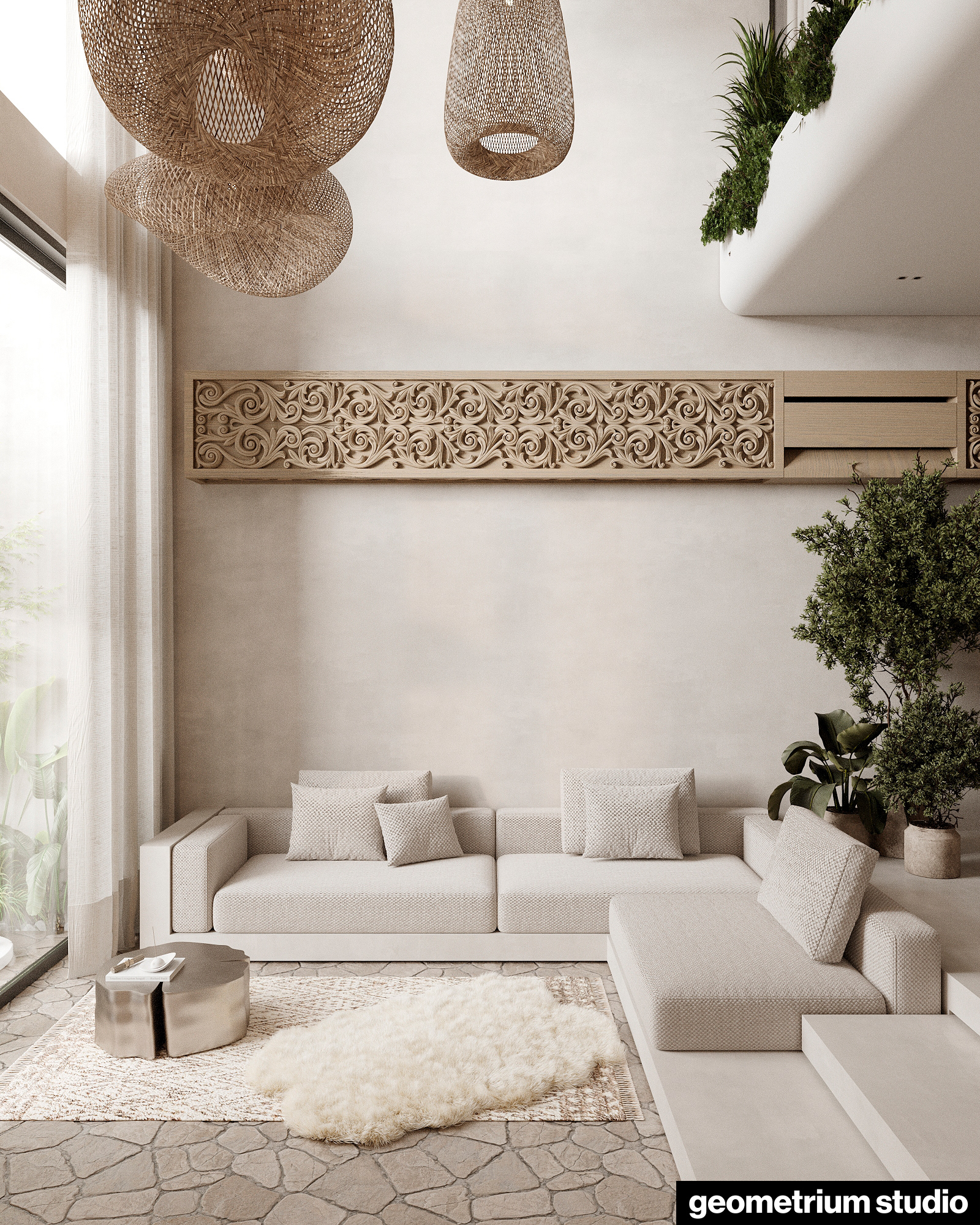 Townhouse 巴厘岛别墅丨印度尼西亚巴厘丨Julianna Rakhmanova与Geometrium团队-5