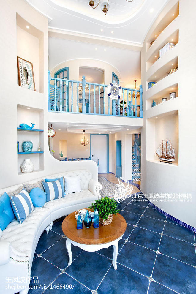 金石·香墅岭二期·清新地中海丨蒙古丨北京王凤波装饰设计机构-29